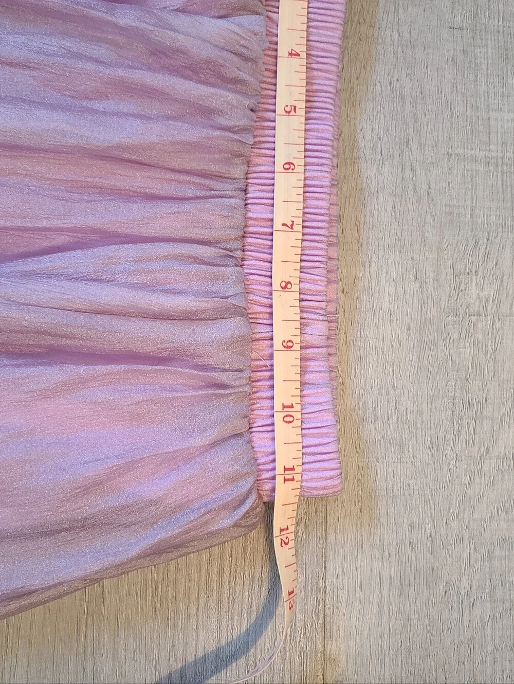 🔮 Boutique Ethereal Iridescent Lavender Organza Midi Skirt Size Small